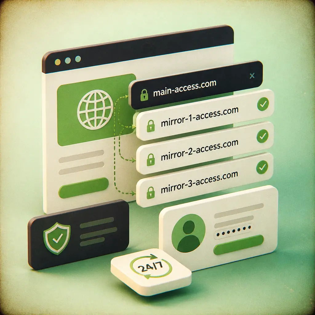 Neospin 66 Casino Mirror & Alternative Access visual guide for Neospin Casino